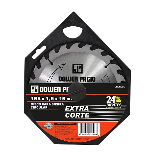 DISCO SIERRA CIR.165x1.5x16 Z:24 DP